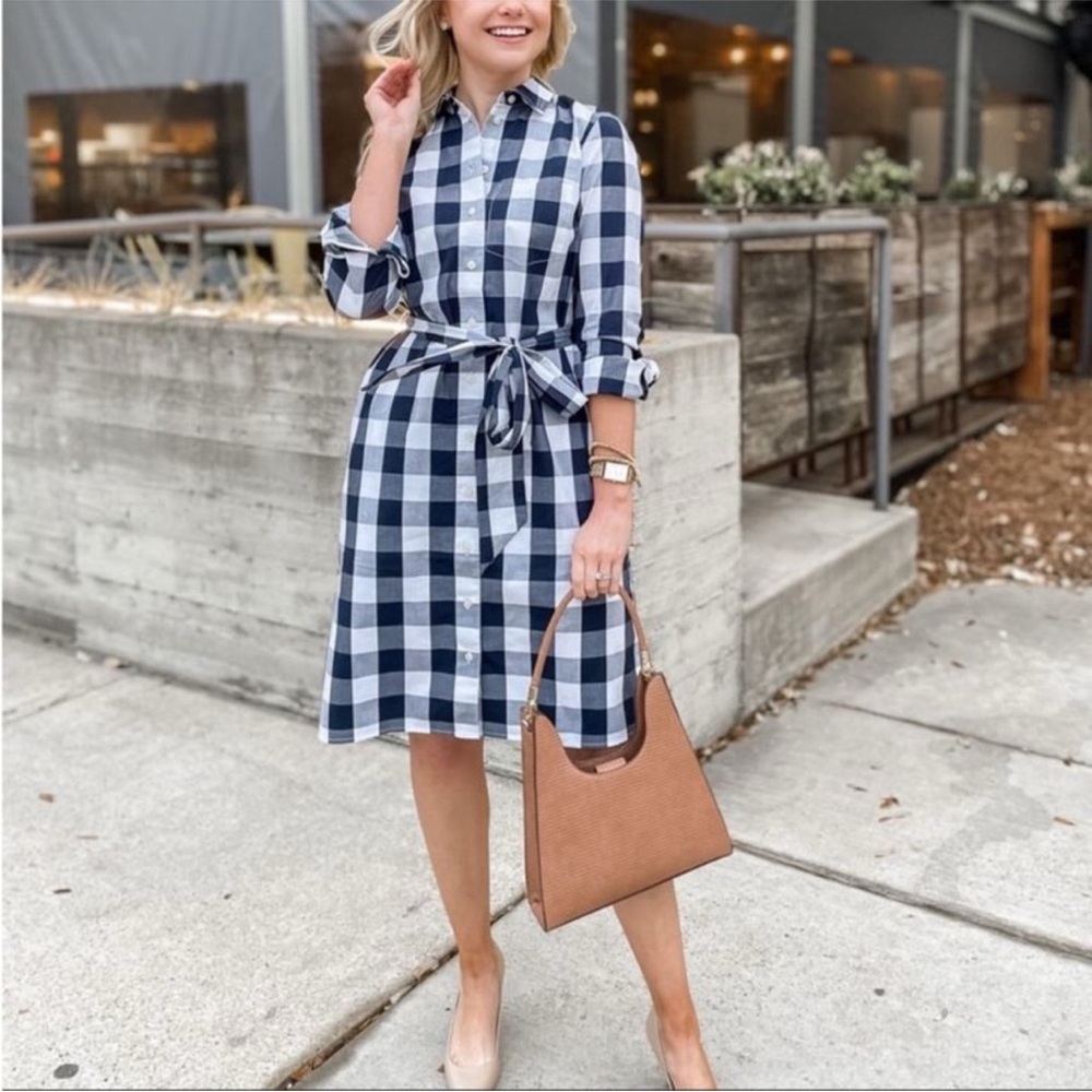 J. Crew Buffalo check shirt dress - Picture 13 of 13